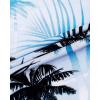 Alimens & Gentle Hawaiian Shirt for Men Summer Beach Casual Short Sleeve Button Down Shirts Printed Tropical Vacation Shirts(Blue White Palm)