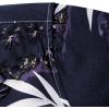 Alimens & Gentle Hawaiian Shirt for Men Summer Beach Casual Short Sleeve Button Down Shirts Printed Tropical Vacation Shirts(Dark Purple)