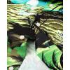 Alimens & Gentle Hawaiian Shirt for Men Summer Beach Casual Short Sleeve Button Down Shirts Printed Tropical Vacation Shirts(Green Beach)