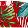 Alimens & Gentle Hawaiian Shirt for Men Summer Beach Casual Short Sleeve Button Down Shirts Printed Tropical Vacation Shirts(Red Green)
