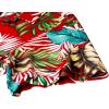 Alimens & Gentle Hawaiian Shirt for Men Summer Beach Casual Short Sleeve Button Down Shirts Printed Tropical Vacation Shirts(Red Green)