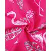 Alimens & Gentle Hawaiian Shirt for Men Summer Beach Casual Short Sleeve Button Down Shirts Printed Tropical Vacation Shirts(Rosy)