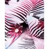Alimens & Gentle Hawaiian Shirt for Men Summer Beach Casual Short Sleeve Button Down Shirts Printed Tropical Vacation Shirts(Rosy White Palm)
