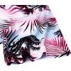 Alimens & Gentle Hawaiian Shirt for Men Summer Beach Casual Short Sleeve Button Down Shirts Printed Tropical Vacation Shirts(Rosy White Palm)