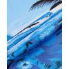 Alimens & Gentle Hawaiian Shirt for Men Summer Beach Casual Short Sleeve Button Down Shirts Printed Tropical Vacation Shirts(Sky Blue Beach)