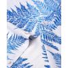 Alimens & Gentle Hawaiian Shirt for Men Summer Beach Casual Short Sleeve Button Down Shirts Printed Tropical Vacation Shirts(White Blue)