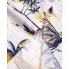 Alimens & Gentle Hawaiian Shirt for Men Summer Beach Casual Short Sleeve Button Down Shirts Printed Tropical Vacation Shirts(White Yellow Beach)