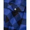 Alimens & Gentle Men’s Button Down Regular Fit Long Sleeve Plaid Flannel Casual Shirts(Blue/Black Plaid)