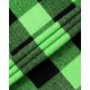 Alimens & Gentle Men’s Button Down Regular Fit Long Sleeve Plaid Flannel Casual Shirts(Bright Green Black Plaid)