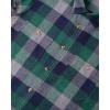Alimens & Gentle Men’s Button Down Regular Fit Long Sleeve Plaid Flannel Casual Shirts(Green Grey Plaid)