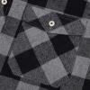 Alimens & Gentle Men’s Button Down Regular Fit Long Sleeve Plaid Flannel Casual Shirts(Grey Black Plaid)