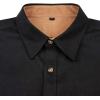 Alimens & Gentle Men’s Button Down Regular Fit Long Sleeve Plaid Flannel Casual Shirts(Heavyweight-black)