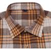 Alimens & Gentle Men’s Button Down Regular Fit Long Sleeve Plaid Flannel Casual Shirts(Light Brown Yelaid)