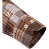Alimens & Gentle Men’s Button Down Regular Fit Long Sleeve Plaid Flannel Casual Shirts(Light Brown Yelaid)