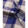 Alimens & Gentle Men’s Button Down Regular Fit Long Sleeve Plaid Flannel Casual Shirts(Navy&khaki)