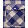 Alimens & Gentle Men’s Button Down Regular Fit Long Sleeve Plaid Flannel Casual Shirts(Navy&khaki)