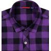Alimens & Gentle Men’s Button Down Regular Fit Long Sleeve Plaid Flannel Casual Shirts(Purple Plaid)