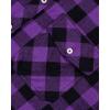 Alimens & Gentle Men’s Button Down Regular Fit Long Sleeve Plaid Flannel Casual Shirts(Purple Plaid)