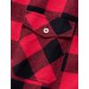 Alimens & Gentle Men’s Button Down Regular Fit Long Sleeve Plaid Flannel Casual Shirts(Red/Black Plaid)