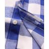 Alimens & Gentle Men’s Button Down Regular Fit Long Sleeve Plaid Flannel Casual Shirts(Sky Blue&beige)
