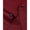 Alimens & Gentle Men’s Dress Shirts Long Sleeve Wrinkle Free Stretch Business Casual Wedding Button Down Shirt(Burgundy)