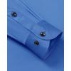 Alimens & Gentle Men’s Dress Shirts Long Sleeve Wrinkle Free Stretch Business Casual Wedding Button Down Shirt(Classic Blue)