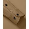 Alimens & Gentle Men’s Dress Shirts Long Sleeve Wrinkle Free Stretch Business Casual Wedding Button Down Shirt(Khaki)