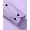 Alimens & Gentle Men’s Dress Shirts Long Sleeve Wrinkle Free Stretch Business Casual Wedding Button Down Shirt(Lavender)