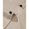Alimens & Gentle Men’s Dress Shirts Long Sleeve Wrinkle Free Stretch Business Casual Wedding Button Down Shirt(Tan)