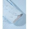 Alimens & Gentle Mens Dress Shirts Printed Button Down Shirt Long Sleeve Regular Fit Inner Collar Contrast Shirt Business(Blue-pat11)