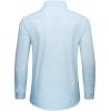 Alimens & Gentle Mens Dress Shirts Printed Button Down Shirt Long Sleeve Regular Fit Inner Collar Contrast Shirt Business(Blue-pat11)