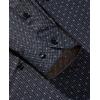 Alimens & Gentle Mens Dress Shirts Printed Button Down Shirt Long Sleeve Regular Fit Inner Collar Contrast Shirt Business(Navy-pat10)