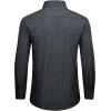Alimens & Gentle Mens Dress Shirts Printed Button Down Shirt Long Sleeve Regular Fit Inner Collar Contrast Shirt Business(Navy-pat10)