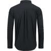 Alimens & Gentle Men’s Dress Shirts Regular Fit Long Sleeve Button Down Shirts Wrinkle Free Cotton Shirts(Black)