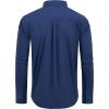 Alimens & Gentle Men’s Dress Shirts Regular Fit Long Sleeve Button Down Shirts Wrinkle Free Cotton Shirts(Navy)