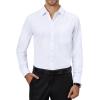 Alimens & Gentle Mens Dress Shirts Stretch Long Sleeve Collared Casual Solid Wedding Business Wedding Button Down Shirts