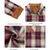 Alimens & Gentle Men’s Flannel Long Sleeve Shirt Classic Plaid Button Down Shirts Soft Warm Winter Tops with Pocket Work Camp(Red White Plaid)