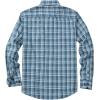 Alimens & Gentle Men’s Flannel Shirt Long Sleeve Plaid Button Down Shirts Jacket Casual Work Outdoor Camp with Pockets(Blue White Plaid)