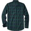 Alimens & Gentle Men’s Flannel Shirt Long Sleeve Plaid Button Down Shirts Jacket Casual Work Outdoor Camp with Pockets(Green Black Plaid)