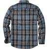 Alimens & Gentle Men’s Flannel Shirt Long Sleeve Plaid Button Down Shirts Jacket Casual Work Outdoor Camp with Pockets(Orange Blue Plaid)
