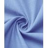Alimens & Gentle Mens Linen Shirt Short Sleeve Casual Cotton Button Down Shirts Collared Summer Shirts(Azure)