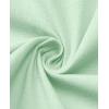 Alimens & Gentle Mens Linen Shirt Short Sleeve Casual Cotton Button Down Shirts Collared Summer Shirts(Light Green)