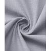 Alimens & Gentle Mens Linen Shirt Short Sleeve Casual Cotton Button Down Shirts Collared Summer Shirts(Light Grey)
