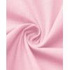 Alimens & Gentle Mens Linen Shirt Short Sleeve Casual Cotton Button Down Shirts Collared Summer Shirts(Pink)