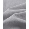 Alimens & Gentle Mens Linen Shirts Cotton Hawaiian Shirts Short Sleeve Button Down Shirts Casual Summer Beach Tops(Light Grey)