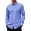 Alimens & Gentle Mens Oxford Shirts Stretch Dress Shirt for Men Casual Formal Business Work Long Sleeve Button Down Shirts