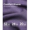 Alimens & Gentle Mens Shirts Casual Button Down Shirts Beach Vintage Knit Short Sleeve Polo Shirt for Men(18-light Purple)