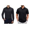 Alimens & Gentle Mens Dress Shirts Wrinkle Free Solid Button Down Shirts for Summer Business Wedding