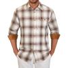 Khaki White Plaid