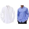 Alimens & Gentle Mens Oxford Shirts Stretch Dress Shirt for Men Casual Formal Business Work Long Sleeve Button Down Shirts